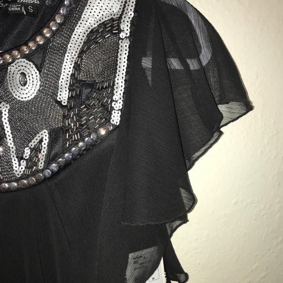 Black Sheer Dress SM - Picture 4 of 6